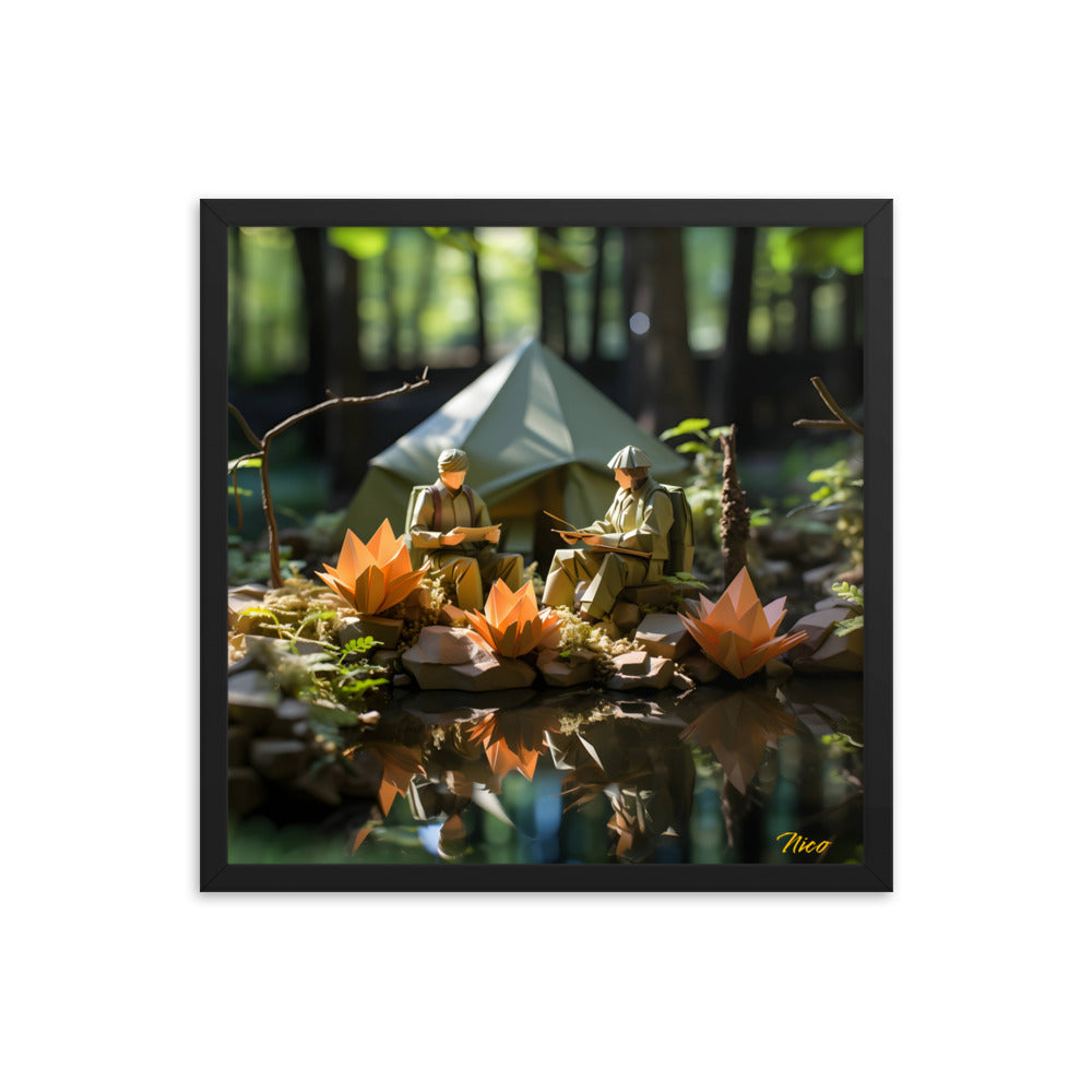 Relaxing By The Brook Series Print #7 - Framed Paper Print