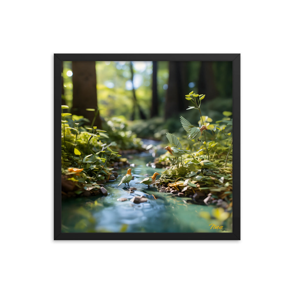 Relaxing By The Brook Series Print #8 - Framed Paper Print