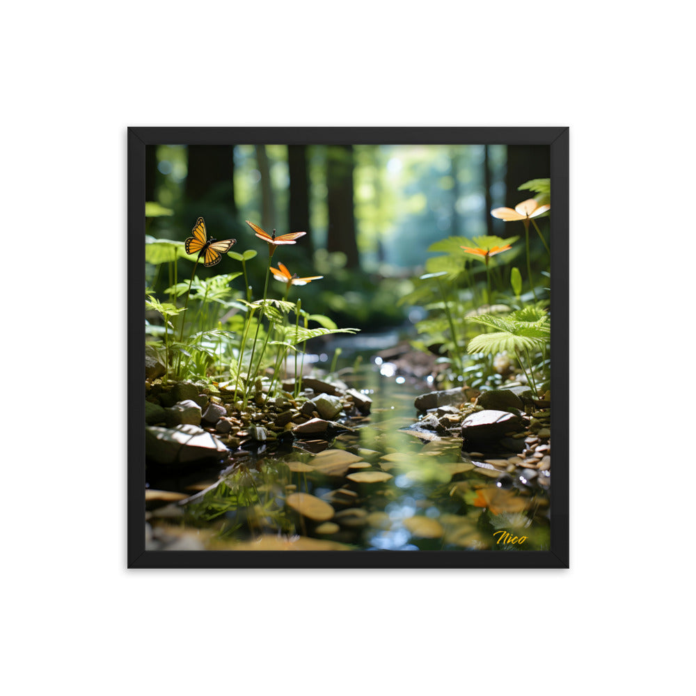 Relaxing By The Brook Series Print #9 - Framed Paper Print