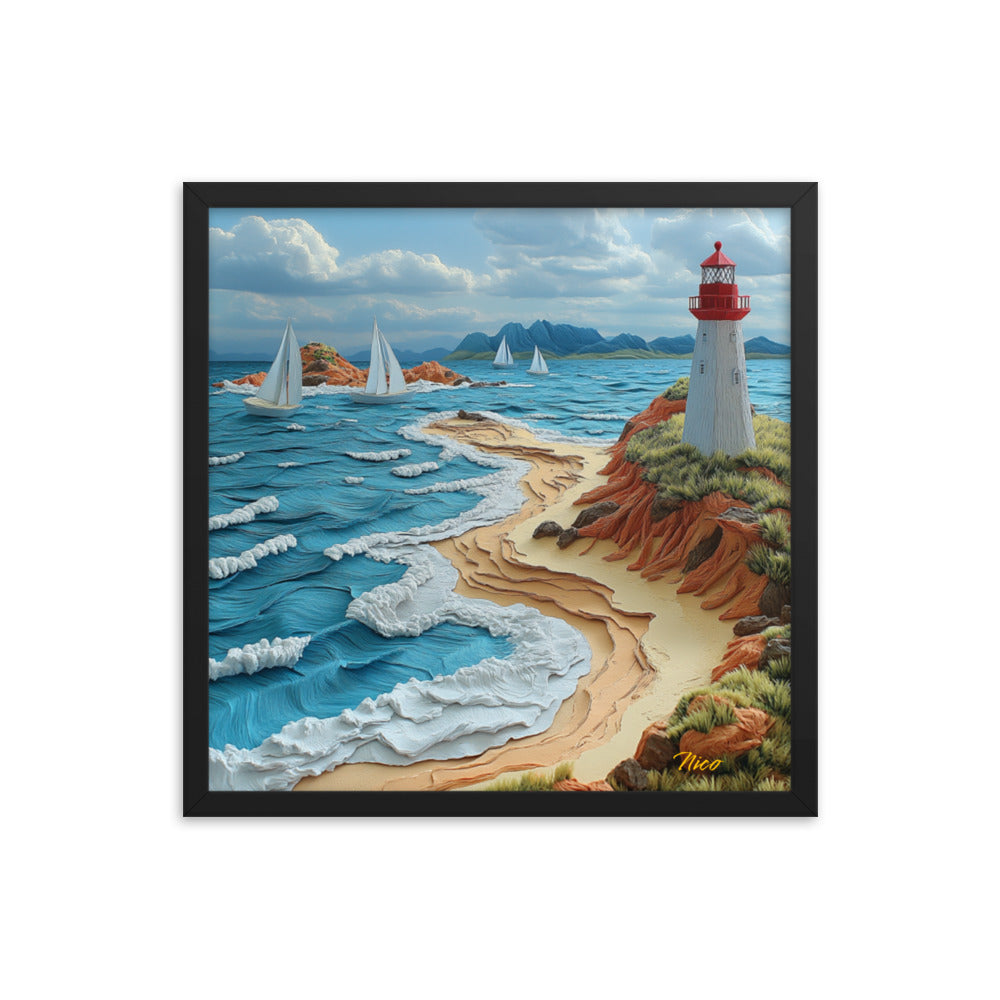 By The Seaside Series Print #4 - Framed Paper Print