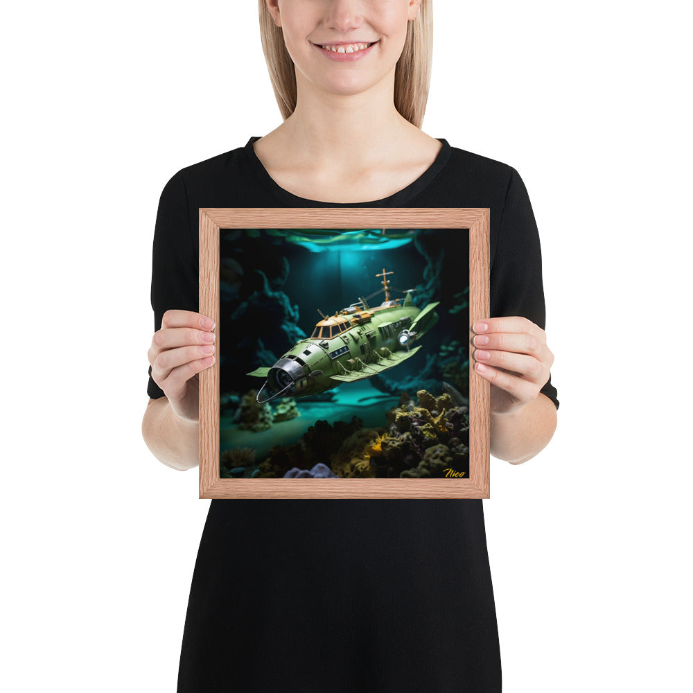 20,000 Leagues Under The Sea Series Print #10 - Framed Paper Print