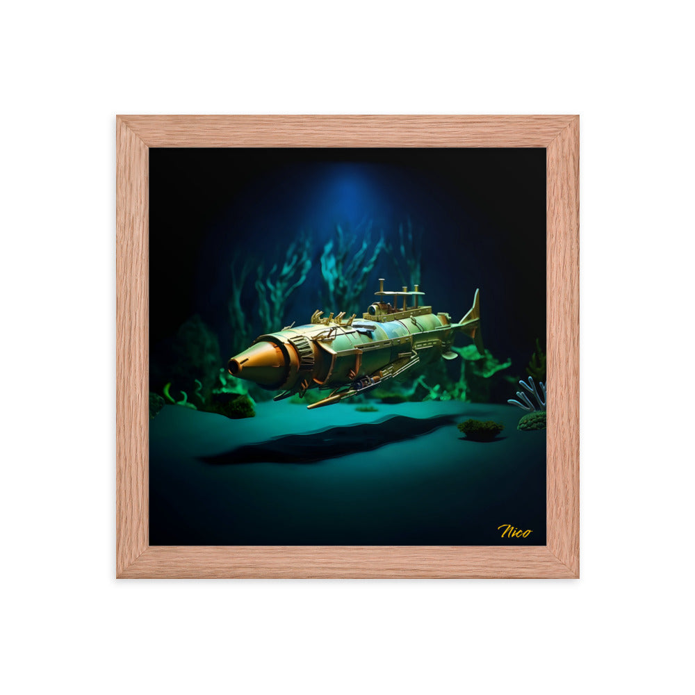 20,000 Leagues Under The Sea Series Print #6 - Framed Paper Print