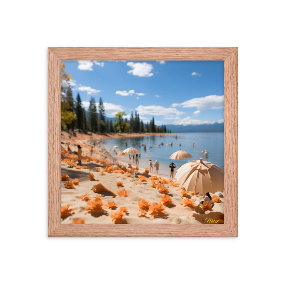 Atop The Mountain Lakeshore Series Print #8 - Framed Paper Print