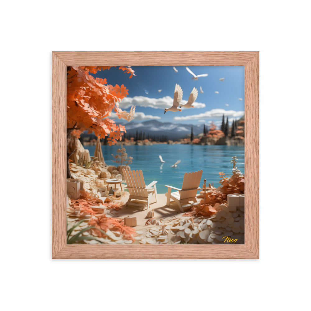 Atop The Mountain Lakeshore Series Print #10 - Framed Paper Print