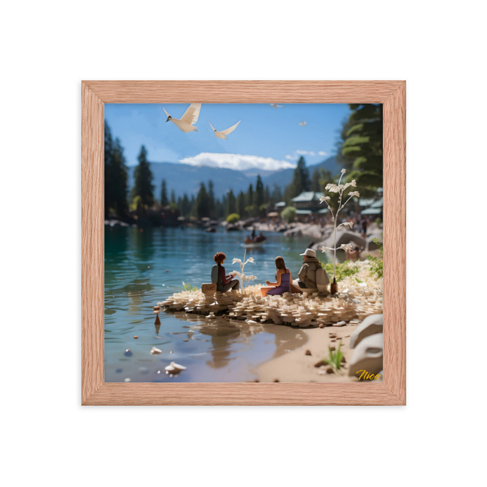 Atop The Mountain Lakeshore Series Print #7 - Framed Paper Print