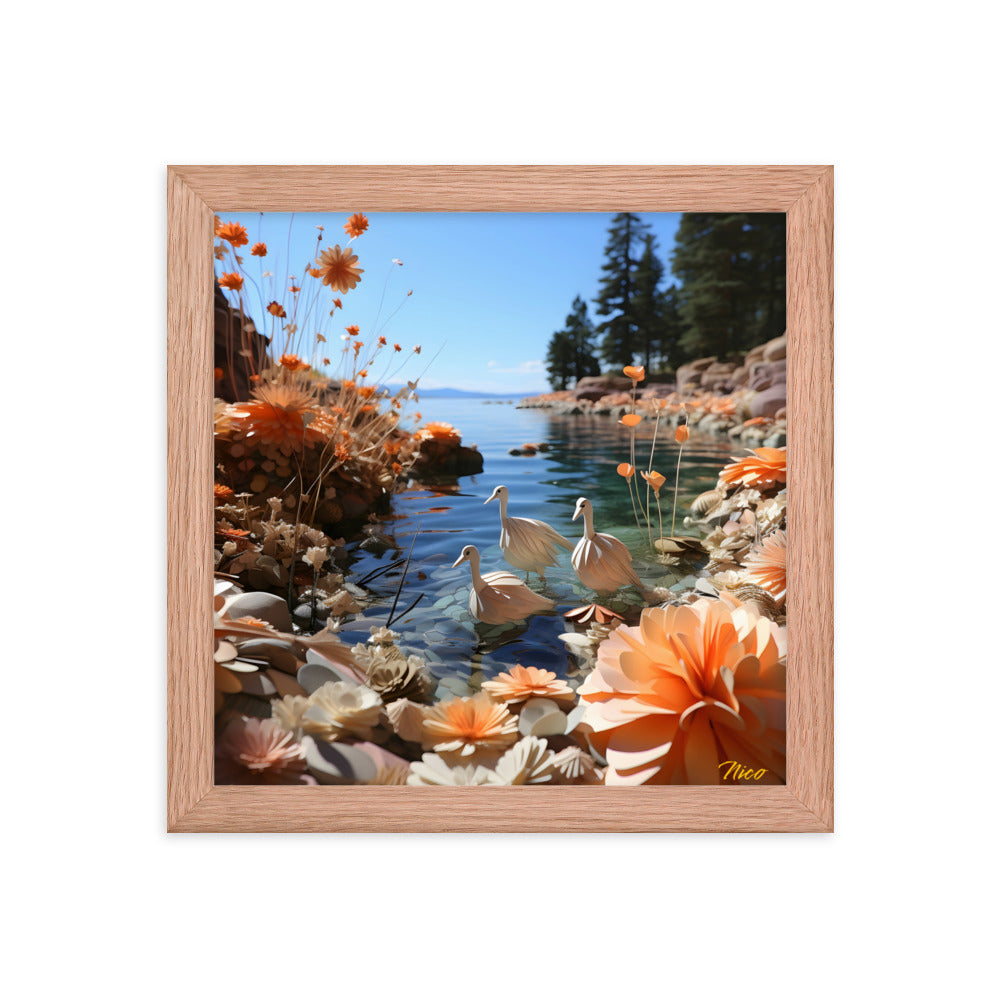 Atop The Mountain Lakeshore Series Print #4 - Framed Paper Print