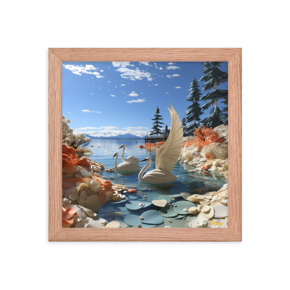 Atop The Mountain Lakeshore Series Print #1 - Framed Paper Print