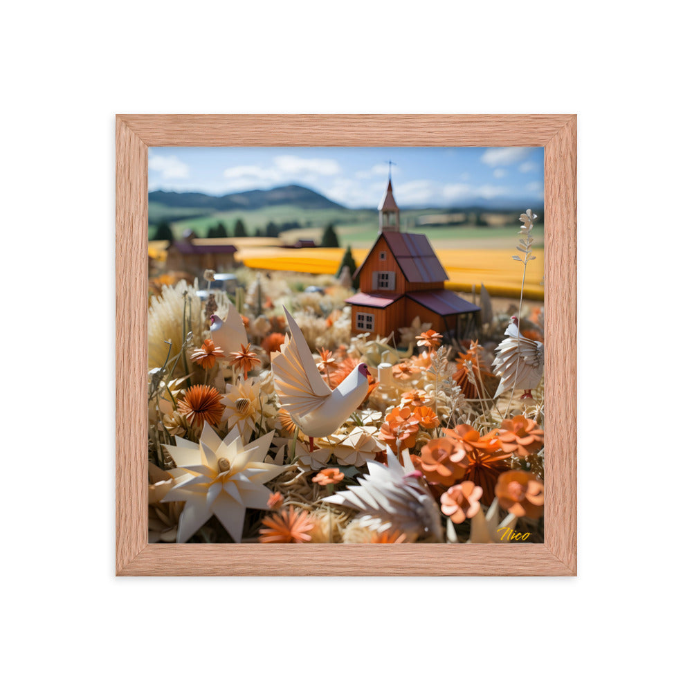 Meadow By The Farm Series Print #7 - Framed Paper Print