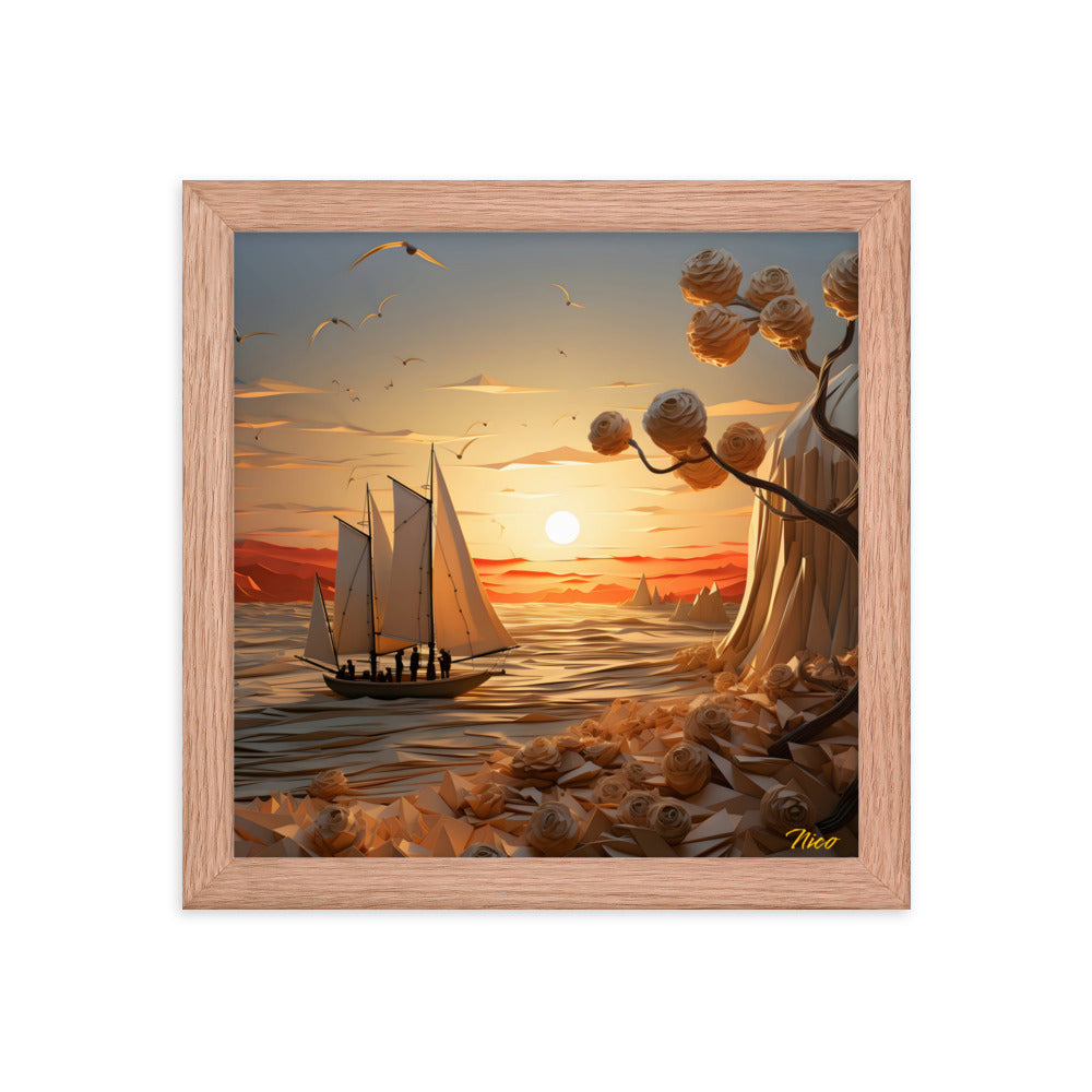 Into The Sunset Series Print #10 - Framed Paper Print