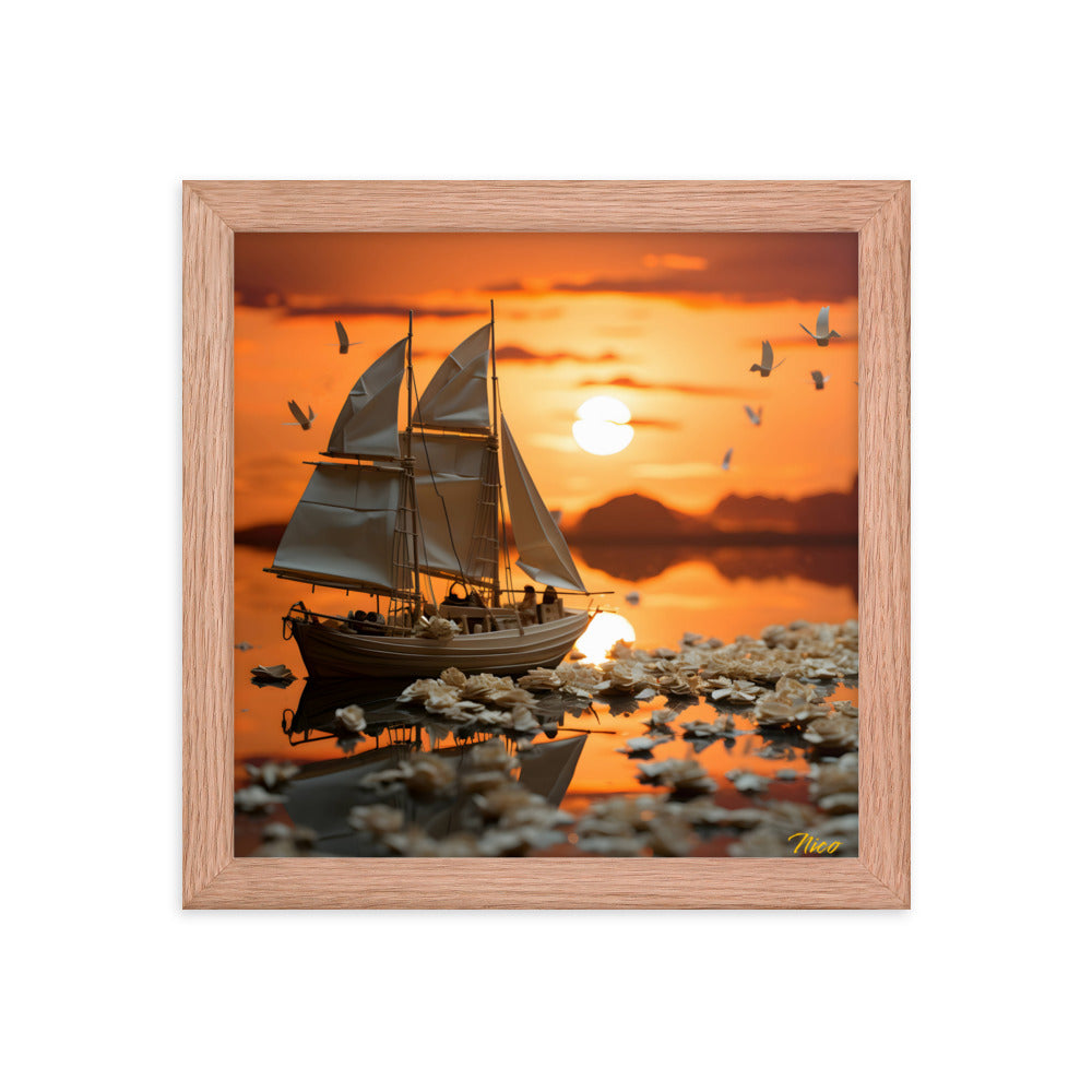 Into The Sunset Series Print #9 - Framed Paper Print