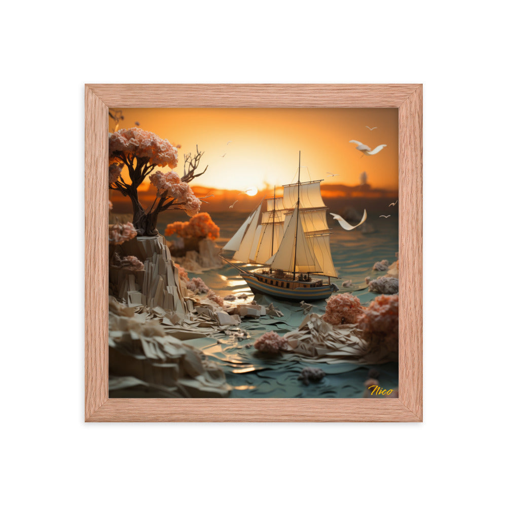 Into The Sunset Series Print #3 - Framed Paper Print