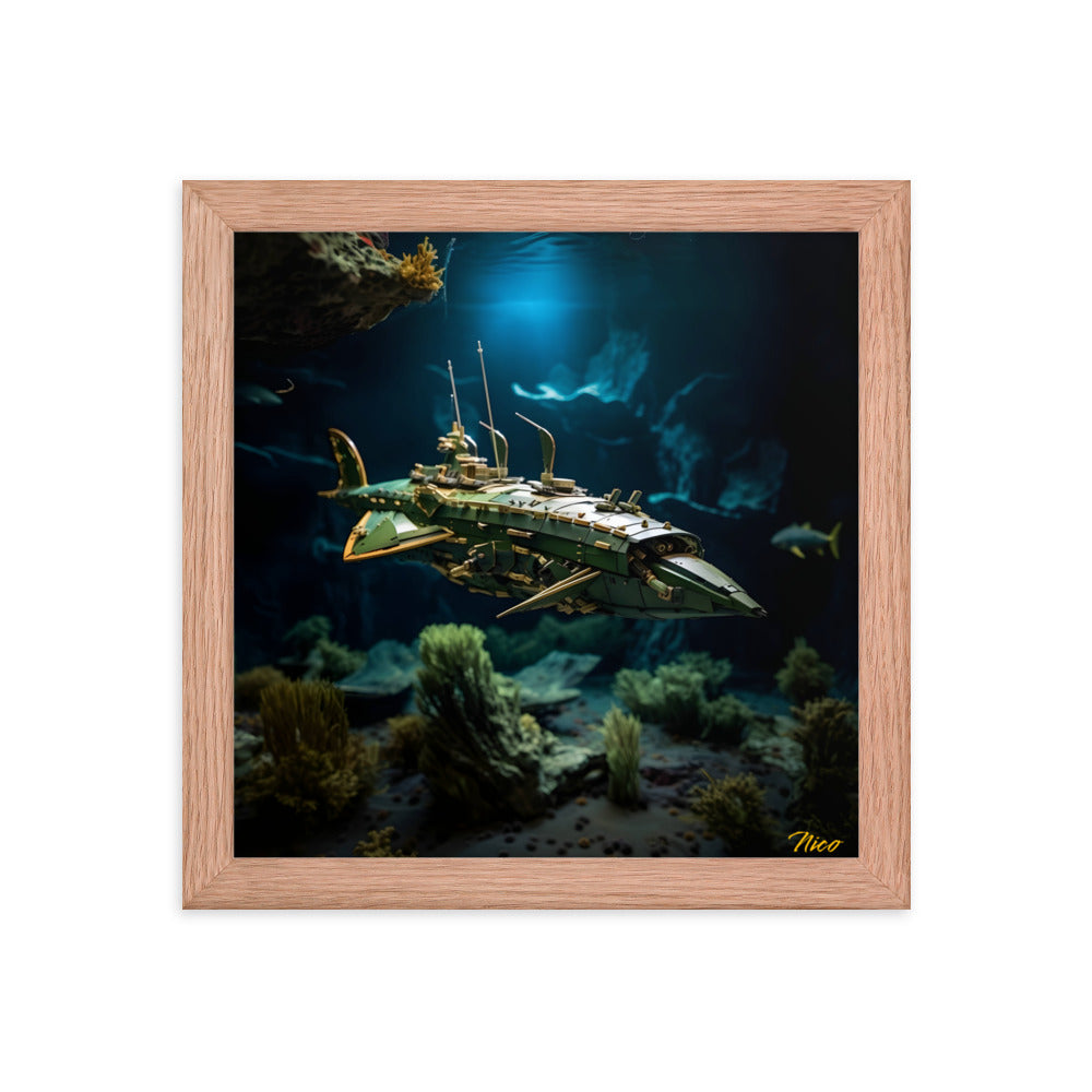 20,000 Leagues Under The Sea Print #1 - Framed Paper Print