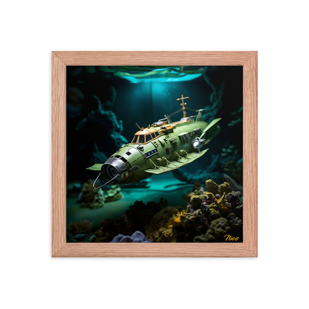 20,000 Leagues Under The Sea Series Print #10 - Framed Paper Print