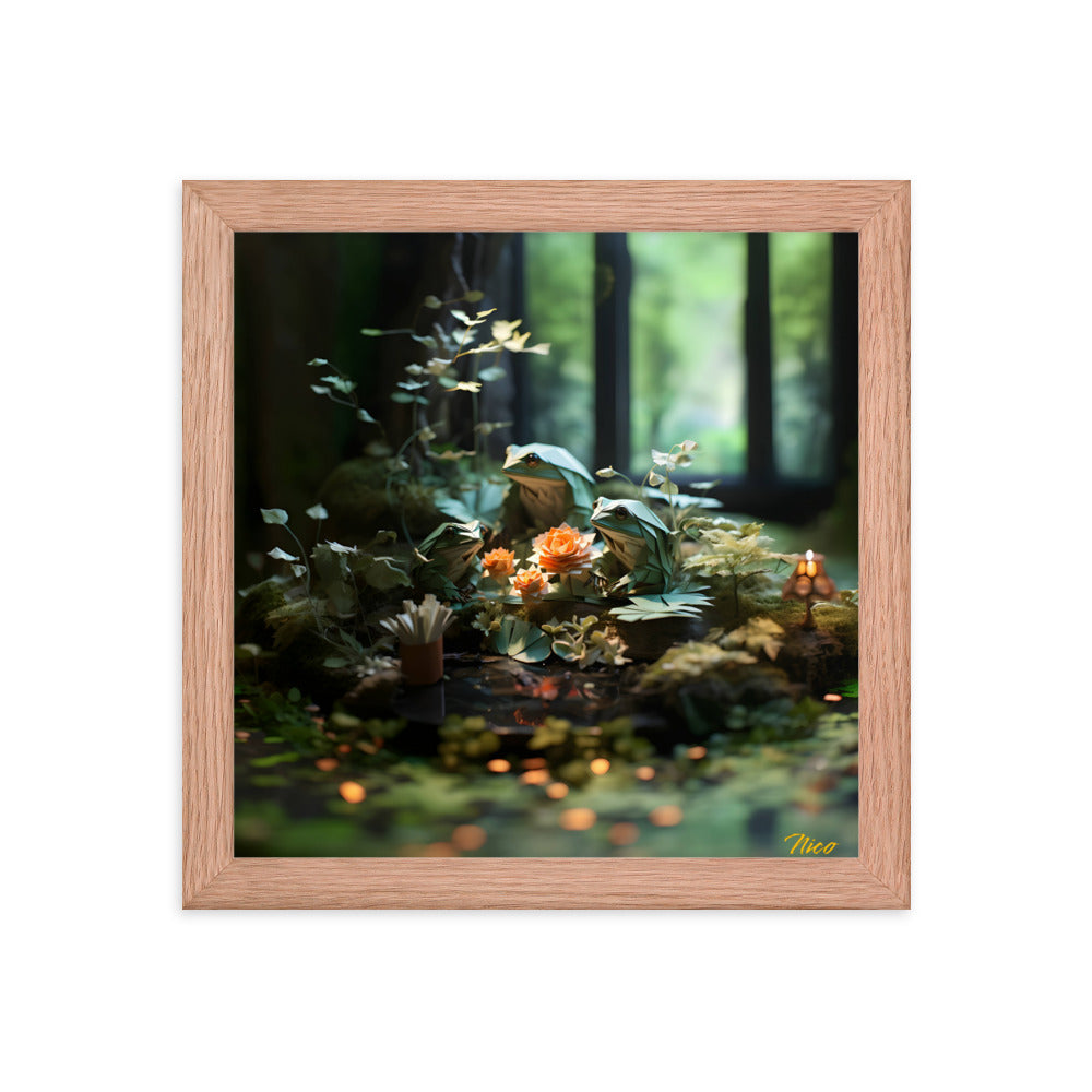 Relaxing By The Brook Series Print #1 - Framed Paper Print