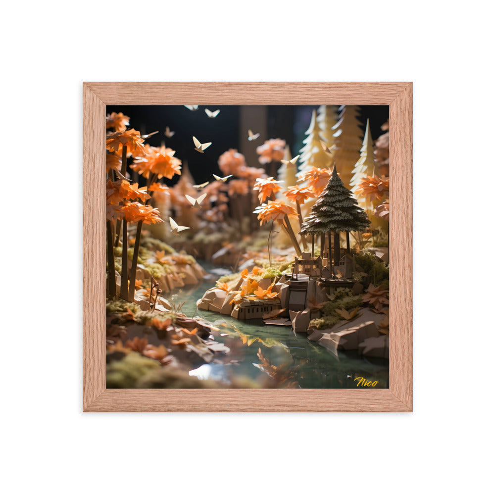 Relaxing By The Brook Series Print #3 - Framed Paper Print