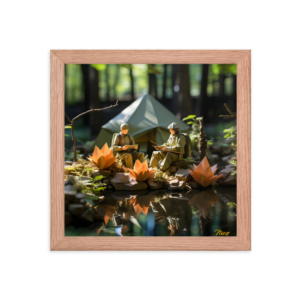 Relaxing By The Brook Series Print #7 - Framed Paper Print