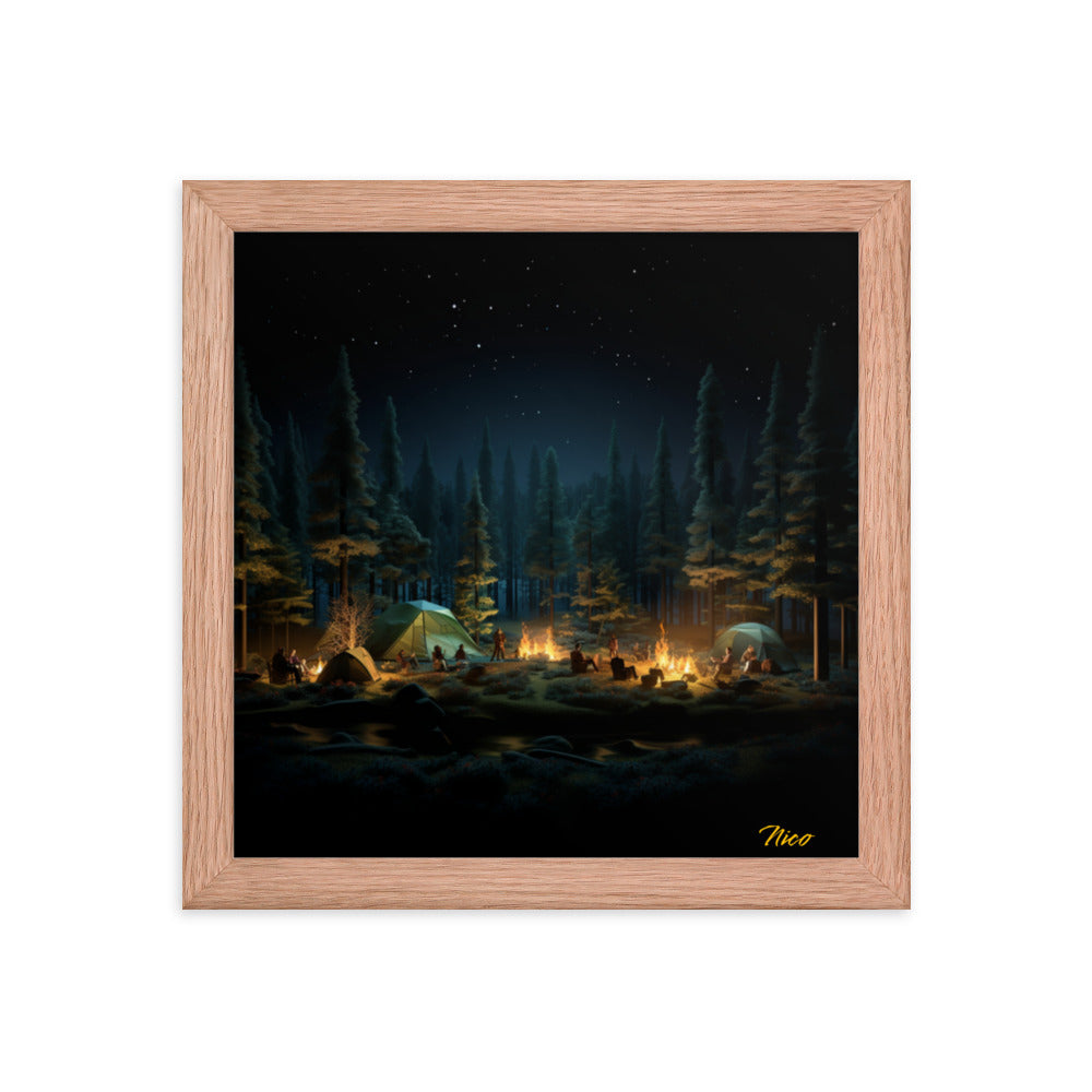 Under The Starry Skies Series Print #2 - Framed Paper Print