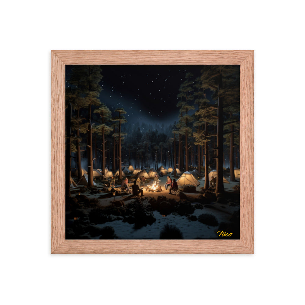 Under The Starry Skies Series Print #5 - Framed Paper Print