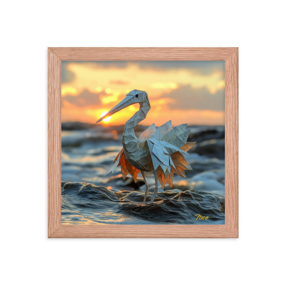 By The Seaside Series Print #1 - Framed Paper Print