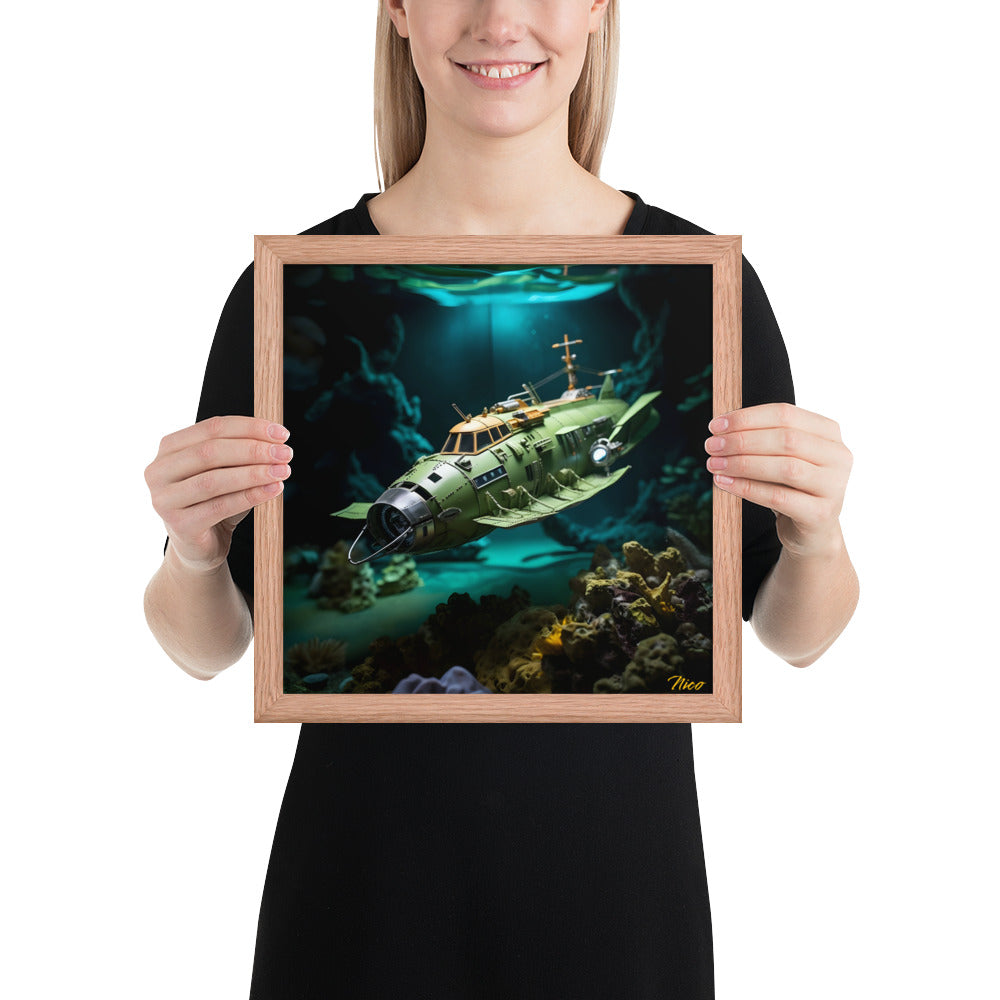 20,000 Leagues Under The Sea Series Print #10 - Framed Paper Print