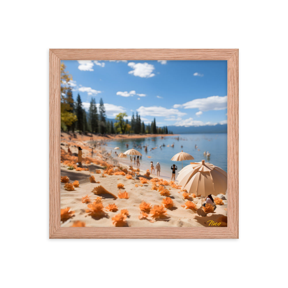 Atop The Mountain Lakeshore Series Print #8 - Framed Paper Print