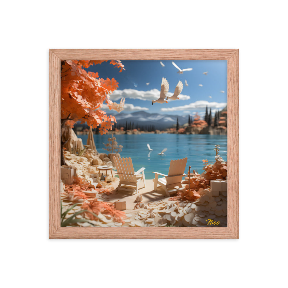 Atop The Mountain Lakeshore Series Print #10 - Framed Paper Print