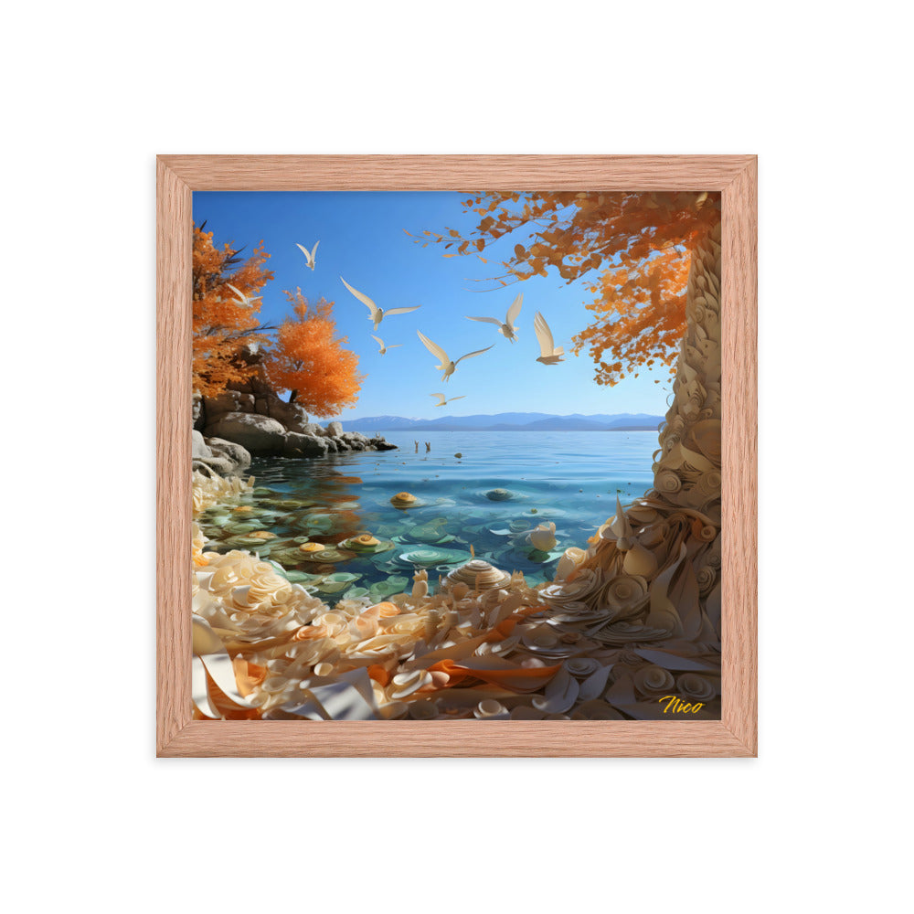 Atop The Mountain Lakeshore Series Print #9 - Framed Paper Print