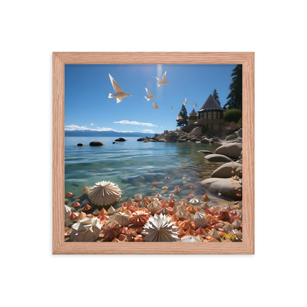 Atop The Mountain Lakeshore Series Print #3 - Framed Paper Print