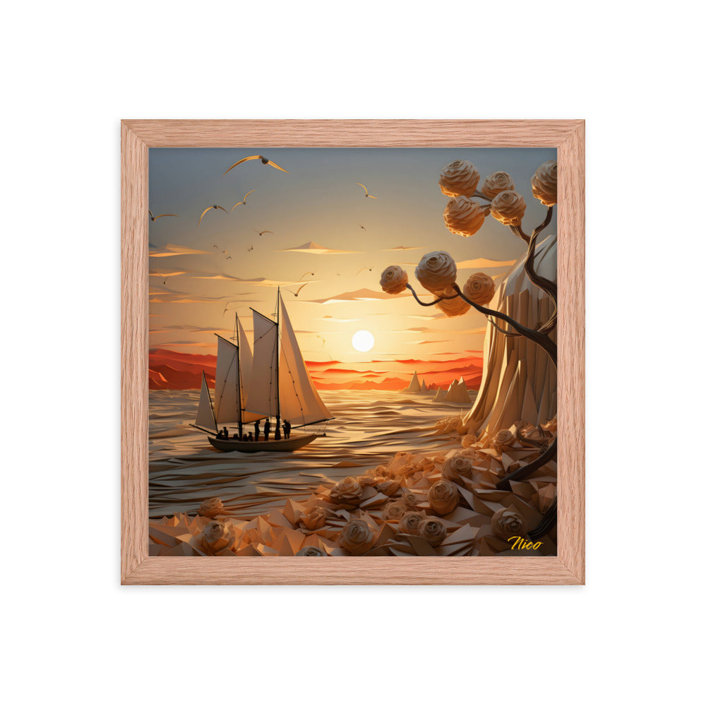 Into The Sunset Series Print #10 - Framed Paper Print