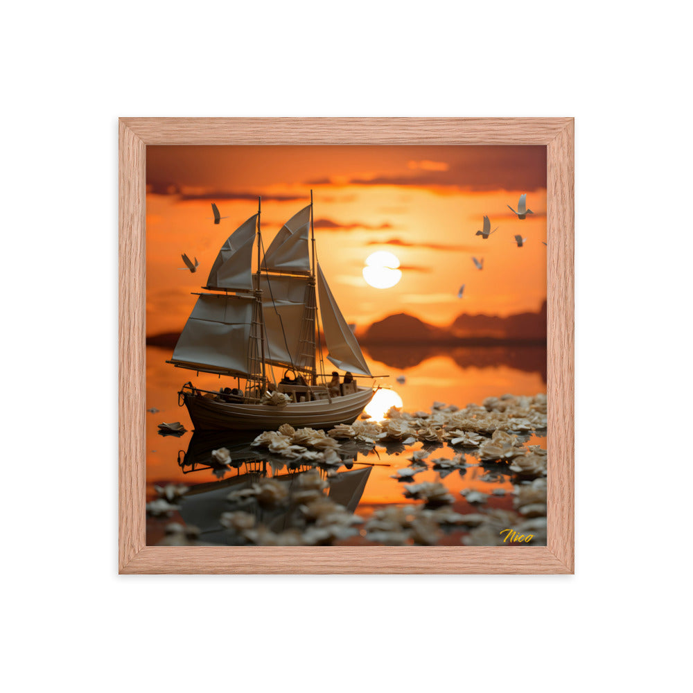 Into The Sunset Series Print #9 - Framed Paper Print