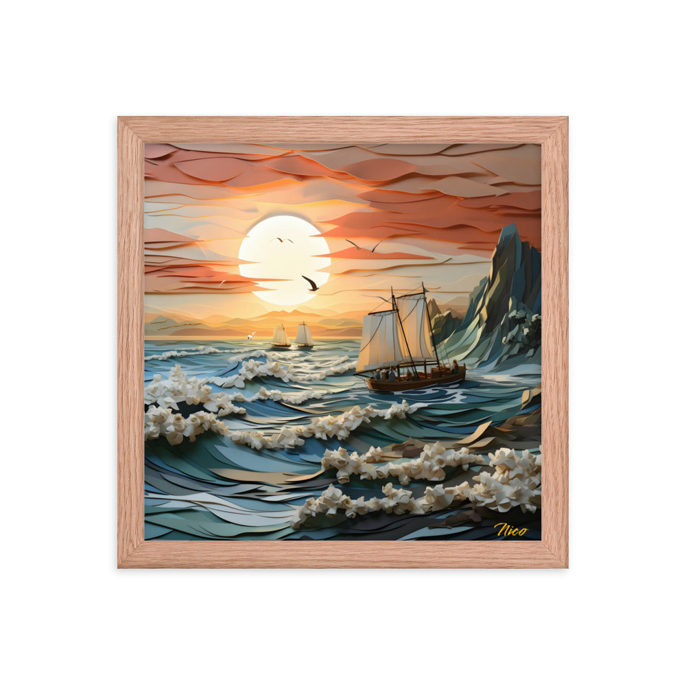 Into The Sunset Series Print #6 - Framed Paper Print