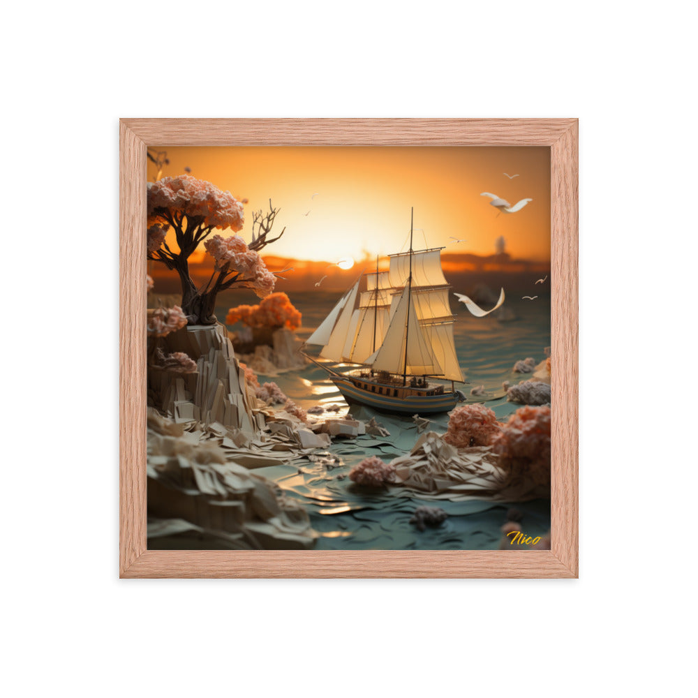 Into The Sunset Series Print #3 - Framed Paper Print