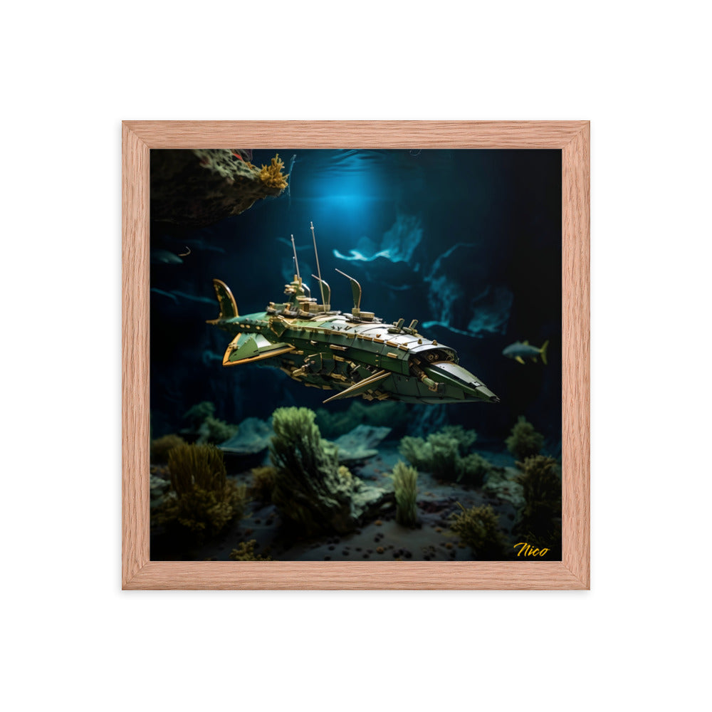 20,000 Leagues Under The Sea Print #1 - Framed Paper Print