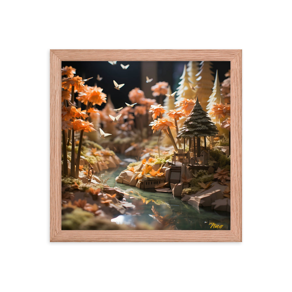 Relaxing By The Brook Series Print #3 - Framed Paper Print