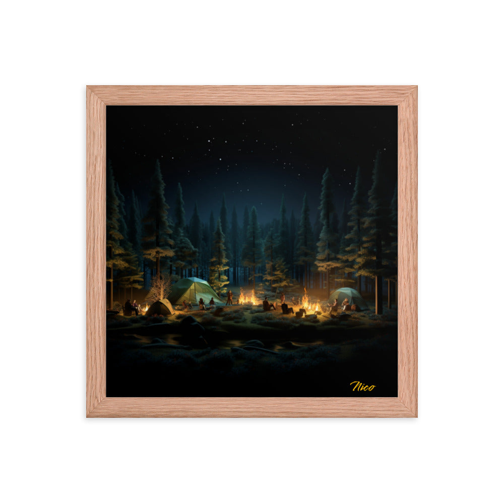 Under The Starry Skies Series Print #2 - Framed Paper Print