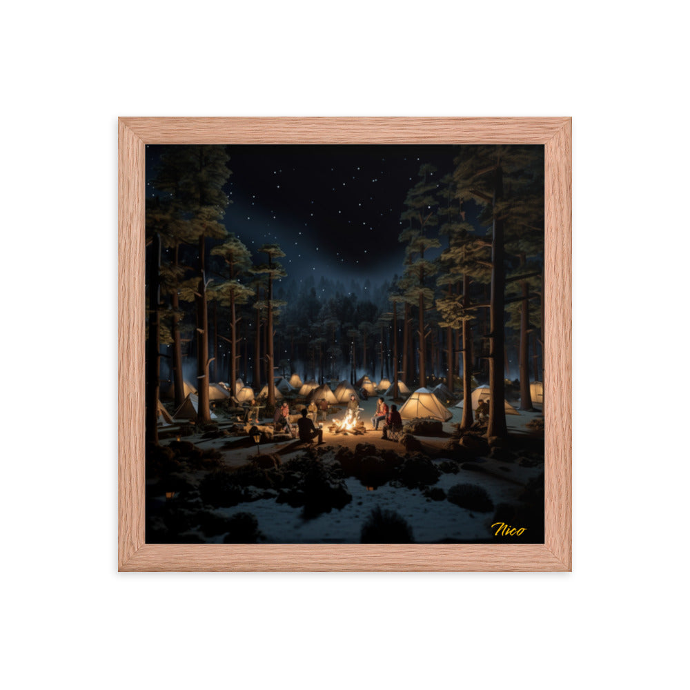 Under The Starry Skies Series Print #5 - Framed Paper Print