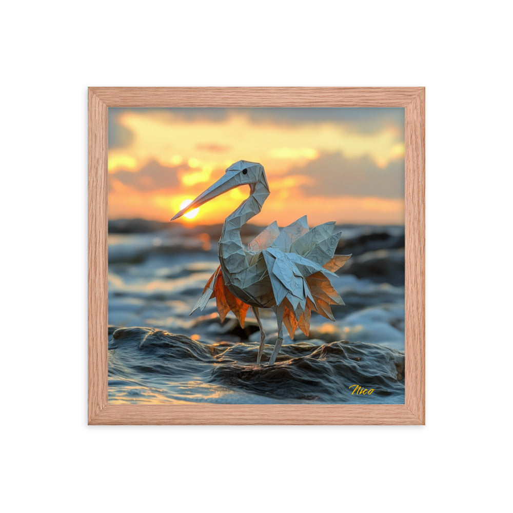 By The Seaside Series Print #1 - Framed Paper Print