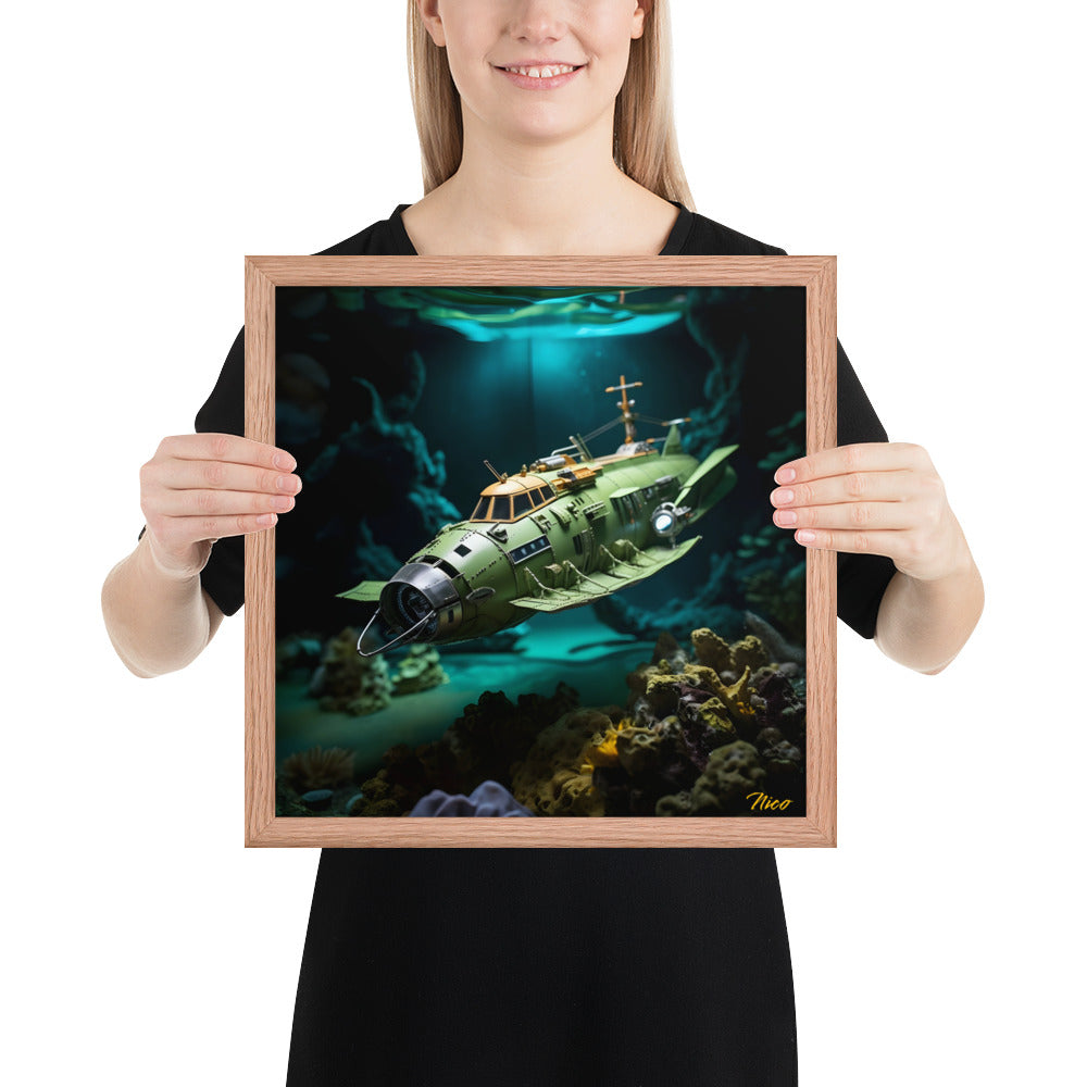 20,000 Leagues Under The Sea Series Print #10 - Framed Paper Print