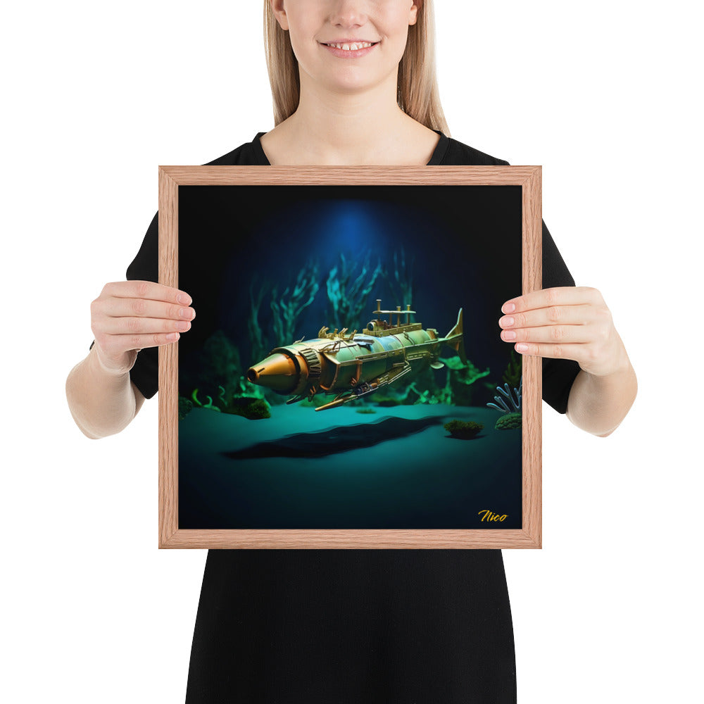 20,000 Leagues Under The Sea Series Print #6 - Framed Paper Print