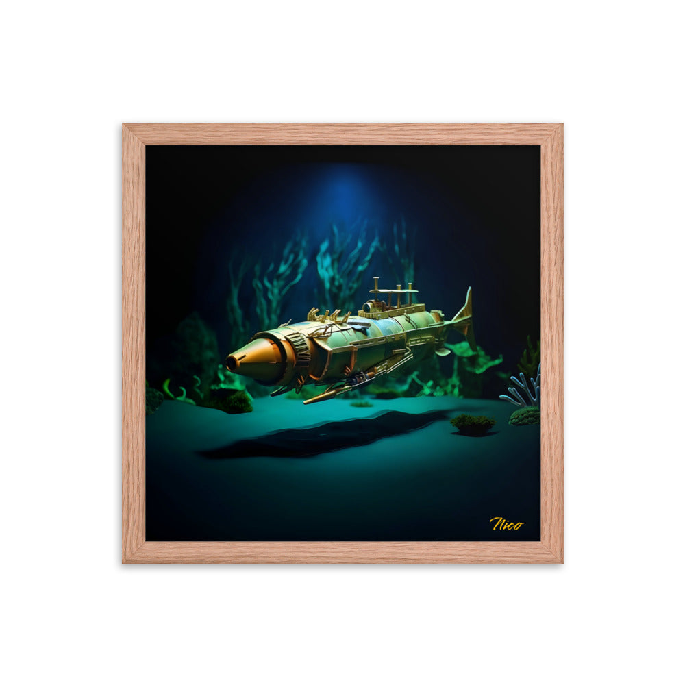 20,000 Leagues Under The Sea Series Print #6 - Framed Paper Print