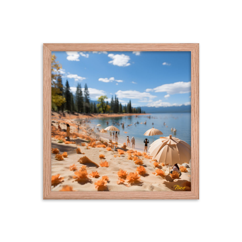 Atop The Mountain Lakeshore Series Print #8 - Framed Paper Print