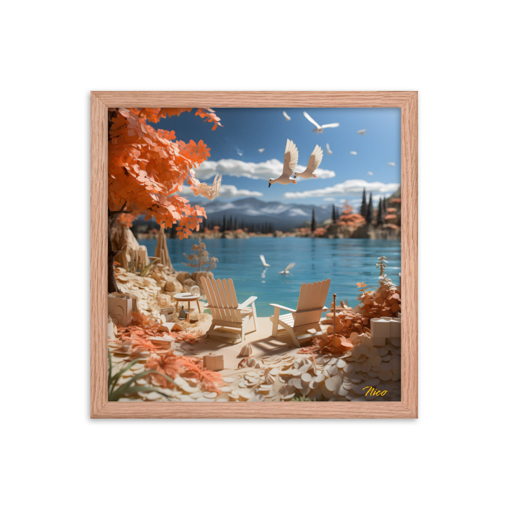 Atop The Mountain Lakeshore Series Print #10 - Framed Paper Print