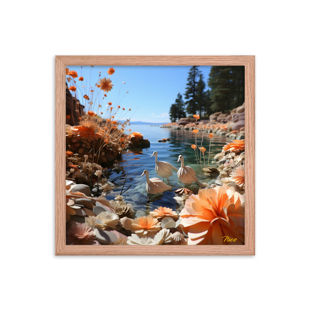 Atop The Mountain Lakeshore Series Print #4 - Framed Paper Print