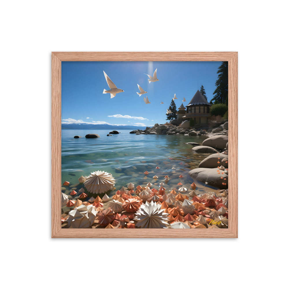 Atop The Mountain Lakeshore Series Print #3 - Framed Paper Print