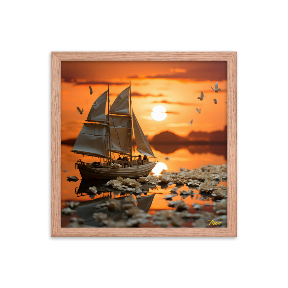 Into The Sunset Series Print #9 - Framed Paper Print