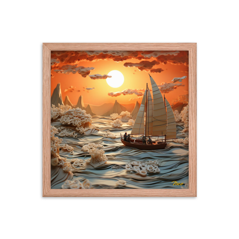 Into The Sunset Series Print #8 - Framed Paper Print