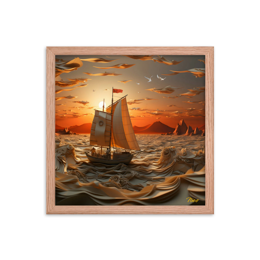 Into The Sunset Series Print #7 - Framed Paper Print