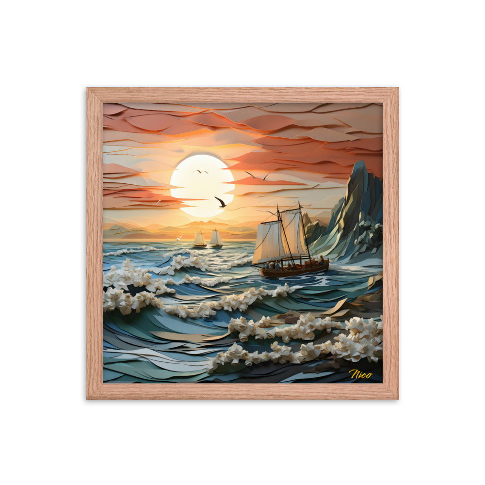 Into The Sunset Series Print #6 - Framed Paper Print