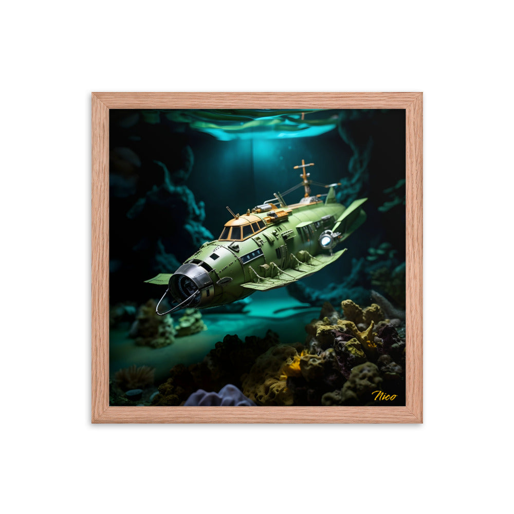 20,000 Leagues Under The Sea Series Print #10 - Framed Paper Print