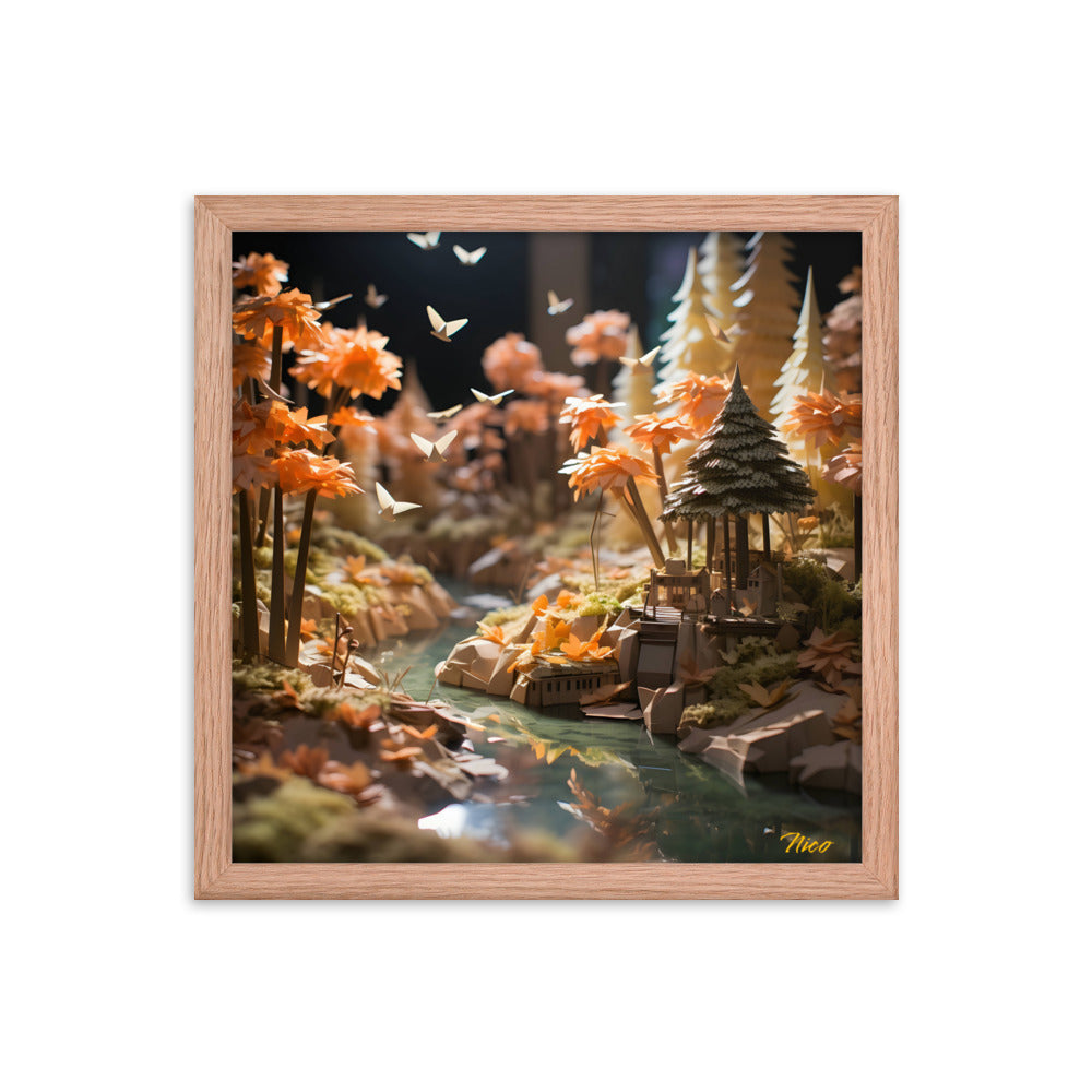 Relaxing By The Brook Series Print #3 - Framed Paper Print